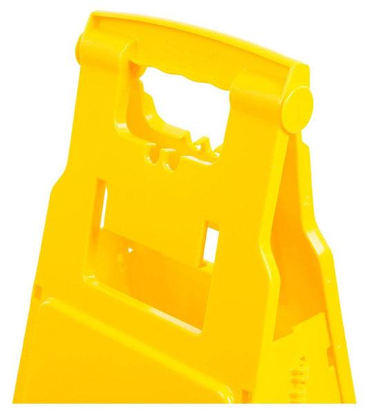 Rubbermaid Yellow 4-Sided 38" Wet Floor Sign