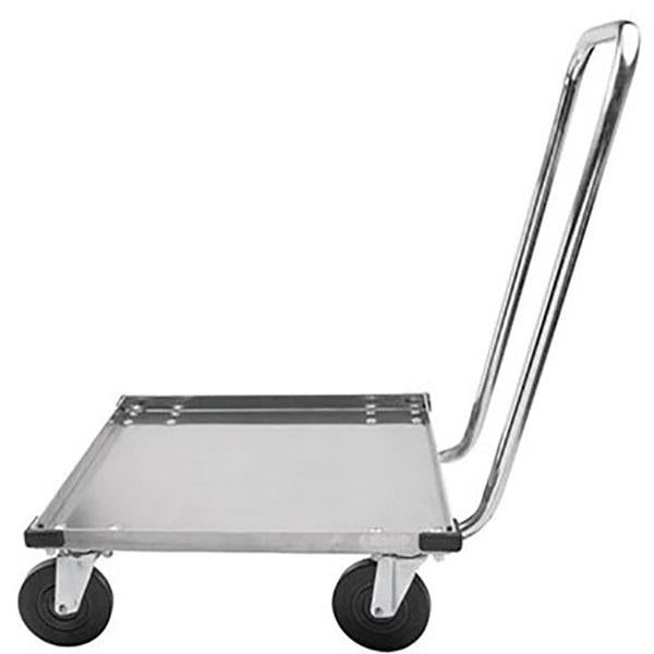 Metro CBH2121C Heavy Duty Aluminum Glass Rack Dolly with Handle and Corner Bumpers
