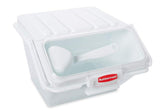 Rubbermaid 40 Cup Storage Bin With Scoop, White