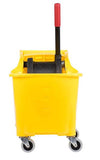 Rubbermaid Yellow Mop Bucket with Reverse Press Wringer