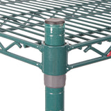 Metro Super Erecta 4-Shelf Industrial Wire Shelving Unit, Metroseal Green Epoxy (106 x 53 x 180 CM)