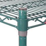 Metro Super Erecta 4-Shelf Industrial Wire Shelving Unit, Metroseal Green Epoxy (61 x 53 x 180 CM)