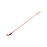 Fork End Copper Cocktail Mixing Spoon
