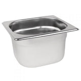 Stainless Steel Gastronorm Container, GN 1/6 100mm deep