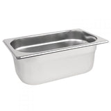 Stainless Steel Gastronorm Container, GN 1/4 100mm deep