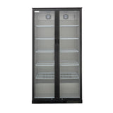 SOFBC-UP2 BS, Two Door Upright Bottle Cooler, (Black Stainless Steel)