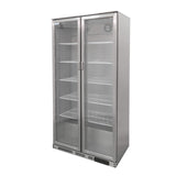 SOFBC-UP2 SS, Two Door Upright Bottle Cooler (Stainless Steel)