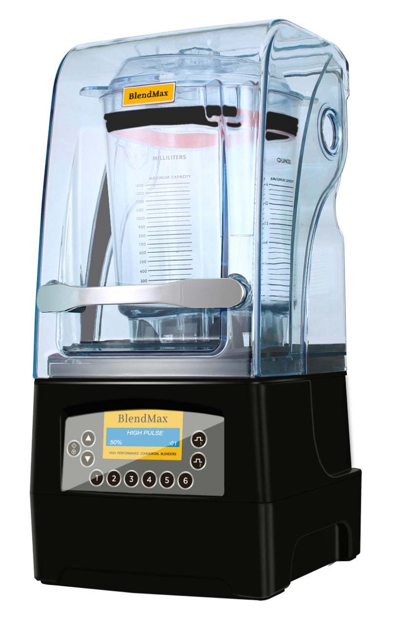 BlendMax BMD-1400, High Speed Professional Blender with Sound Enclosure, 1000W, 1.4L Container