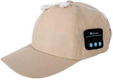 Sport Bluetooth Hat Baseball Cap Wireless -Beige