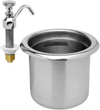 Stainless Steel Dipper well Bowl and Faucet Set