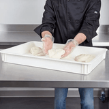 Cambro Camwear 18 x 26 x 3 White Polycarbonate Pizza Dough Proofing Box